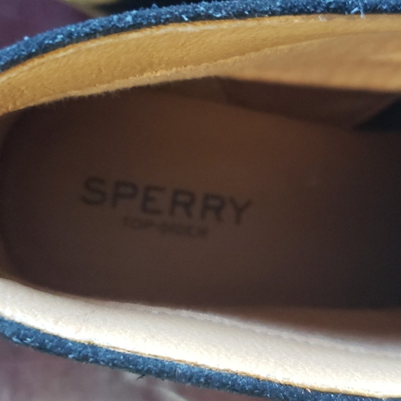 Black Sperry Wedge Boots - Picture 2 of 9